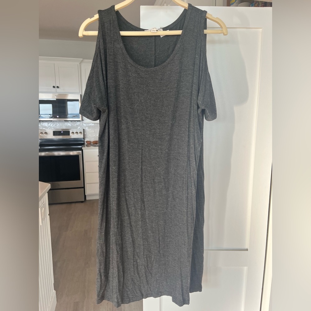 Zenana Outfitters Charcoal Dress